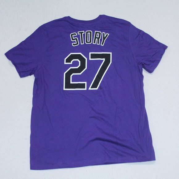 The Nike Tee Purple Men Tee Shirt Colorado Rockies Size XL - Picture 2 of 9
